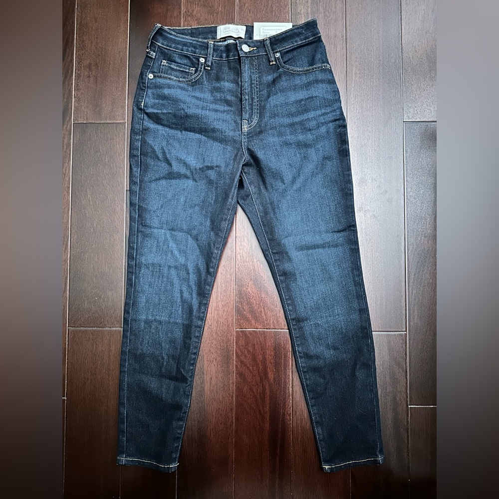 NWT Everlane Dark Blue Curvy High Rise Skinny Jeans